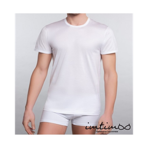Maglia uomo mezza manica 100% cotone MAKO, 100% MADE IN ITALY QUALITA' scollo GIRO art.290