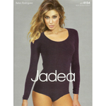 Body manica lunga scollato cotone elasticizzato Jadea