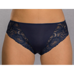 Slip alto donna in fibra naturale e pizzo, colori a scelta CAROL.